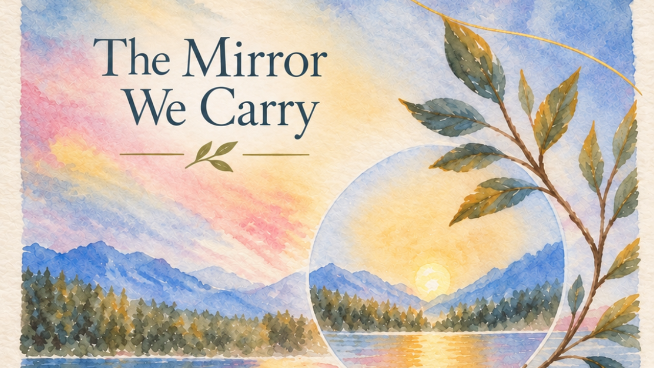 Watercolor Mirror reflection