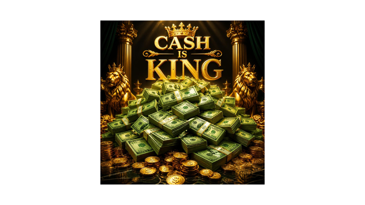 Cash on a  throne