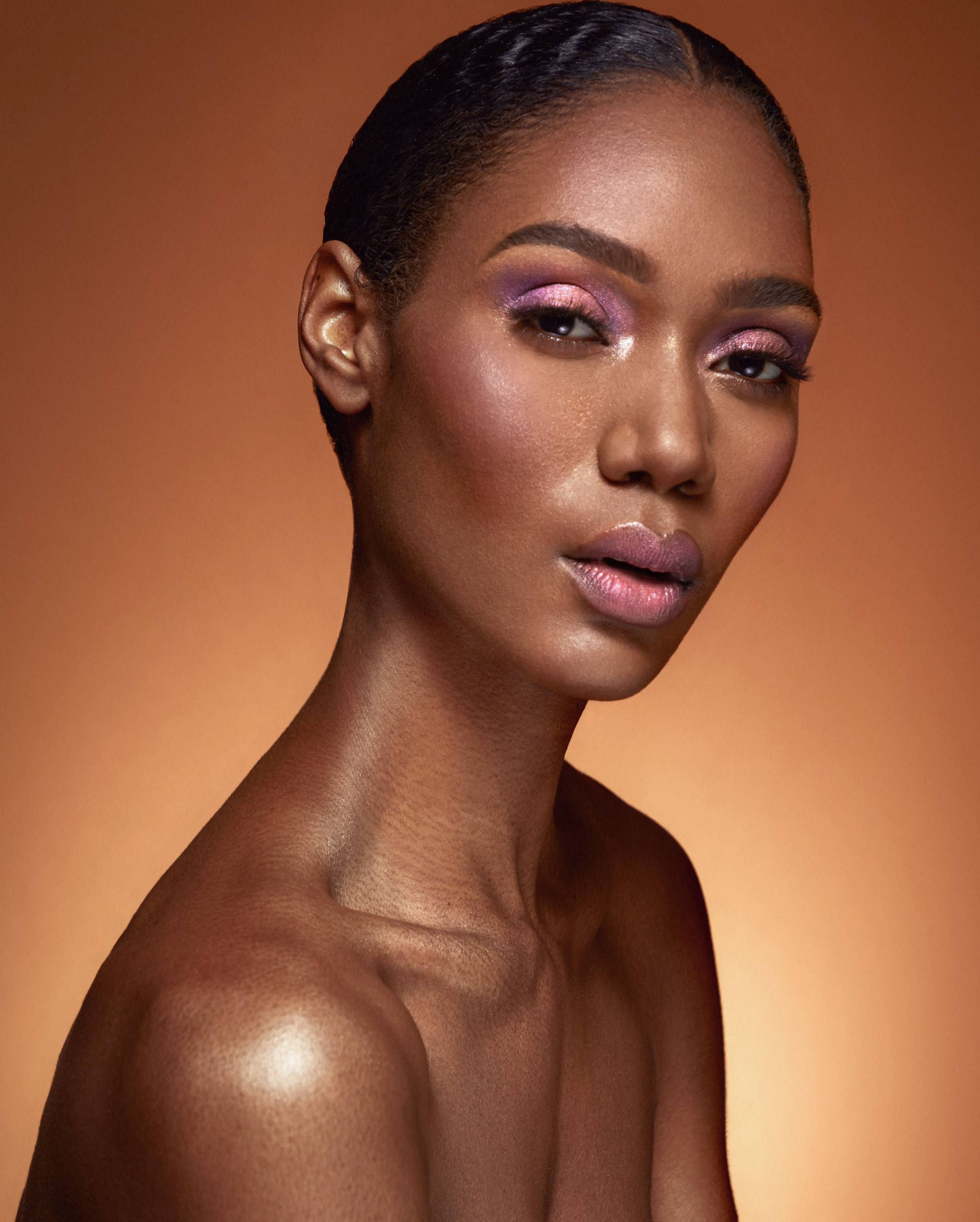 Professional fashion model editorial portrait