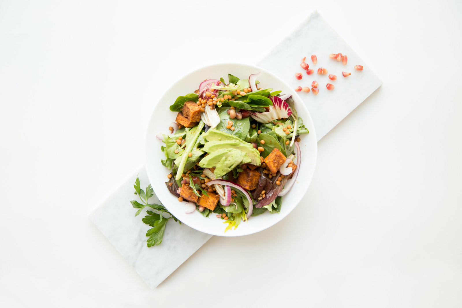 Crispy Salmon & Lentil Pomegranate Salad: Transform Your Plate, Transform Your Mind