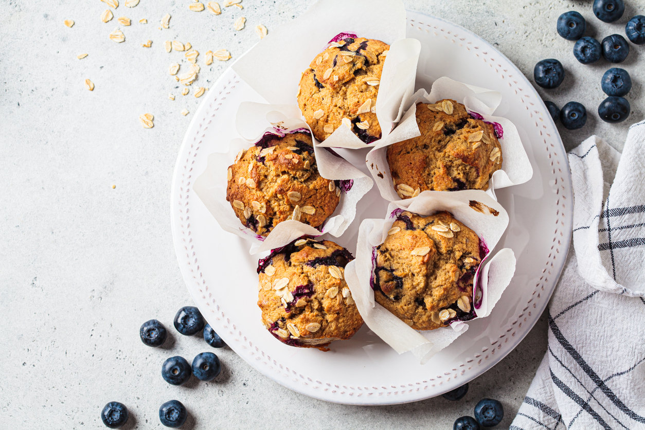 Blueberry Almond Oatmeal Cups
