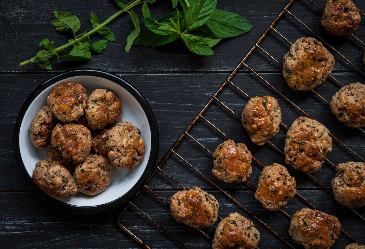 Turkey, Spinach & Sweet Potato Meatballs
