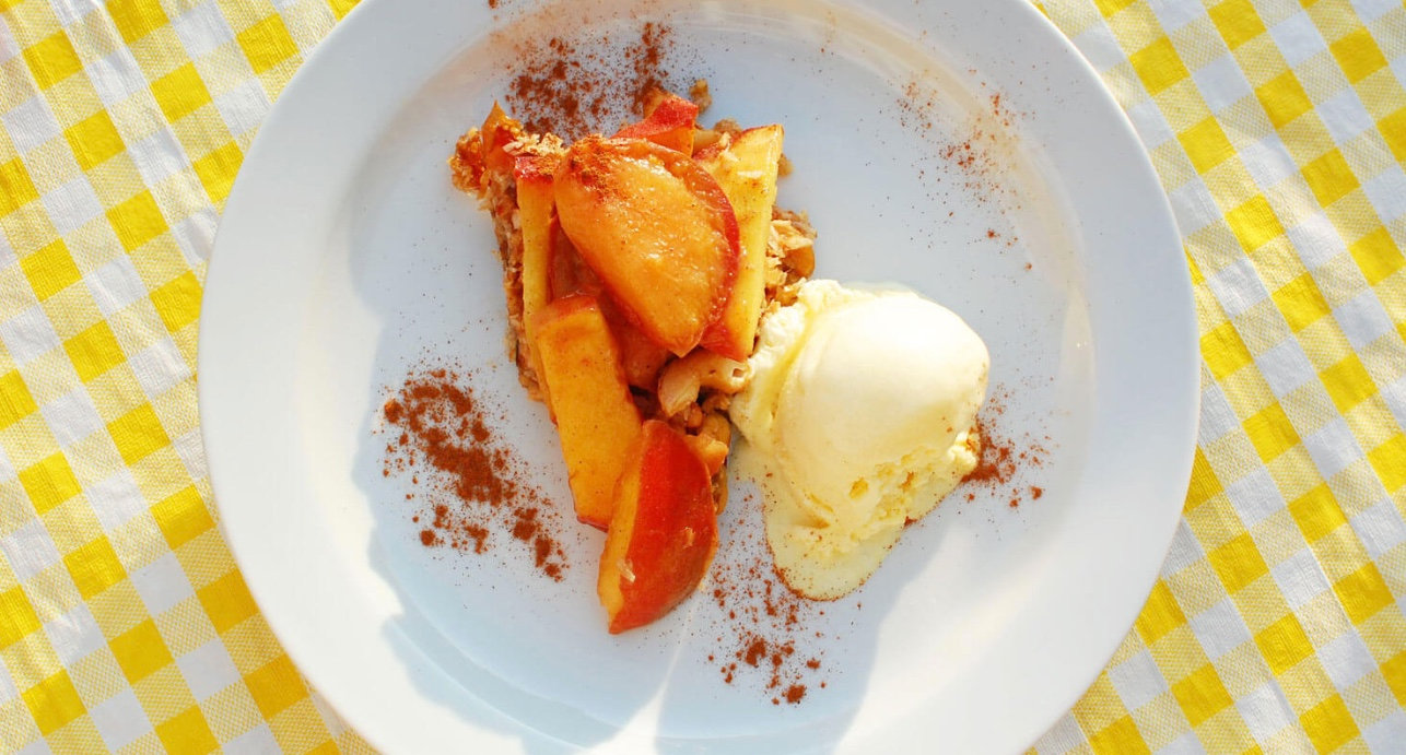 A Slice of Mental Wellness: Cashew Coconut Peach Pie