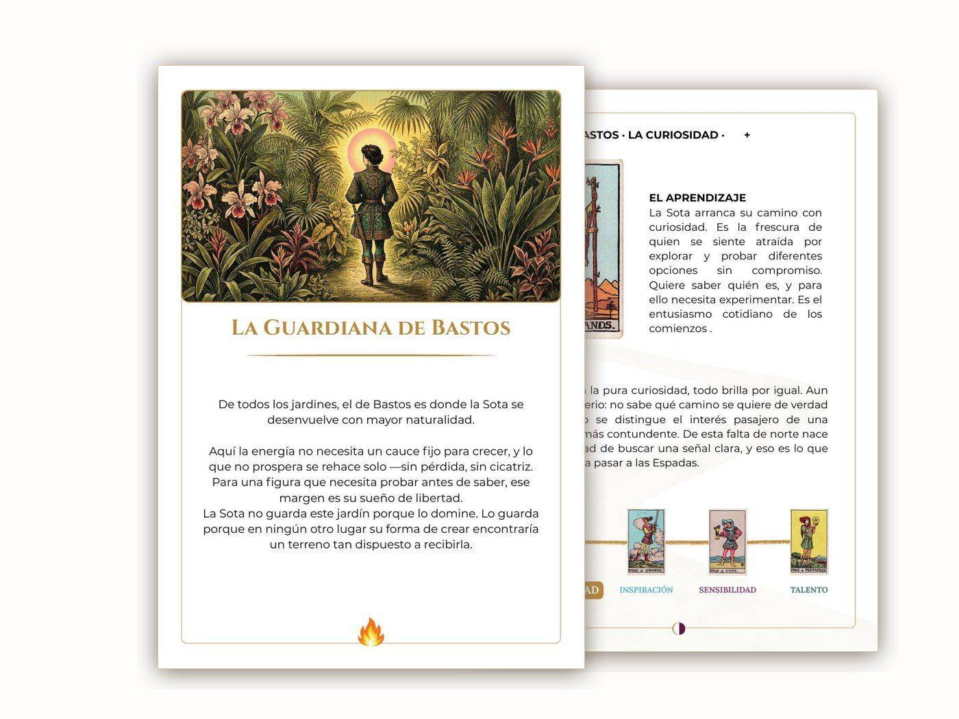 Dos páginas del Libro de Estudio de El Jardín