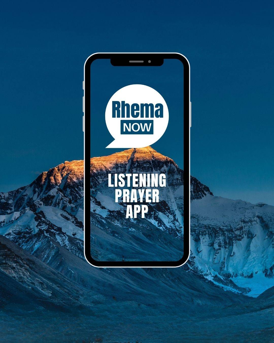 Mockup of Rhema NOW app