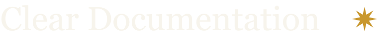 Clear Documentation