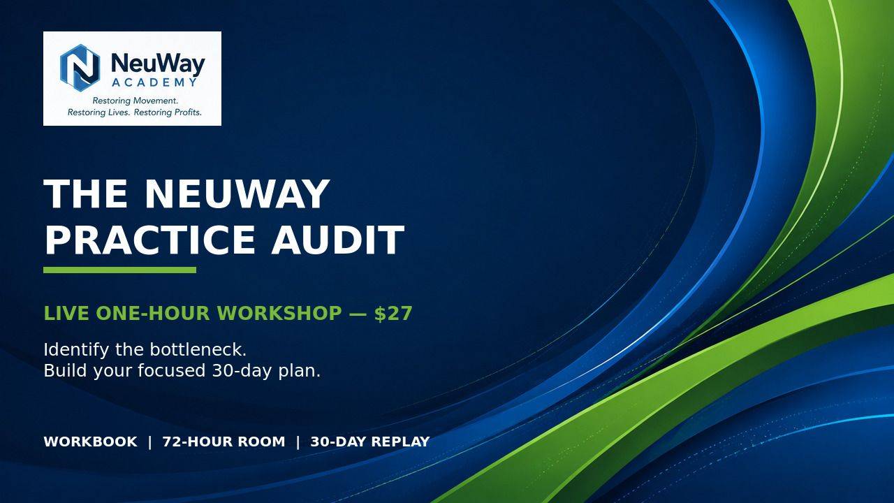 NeuWay Practice Audit live workshop