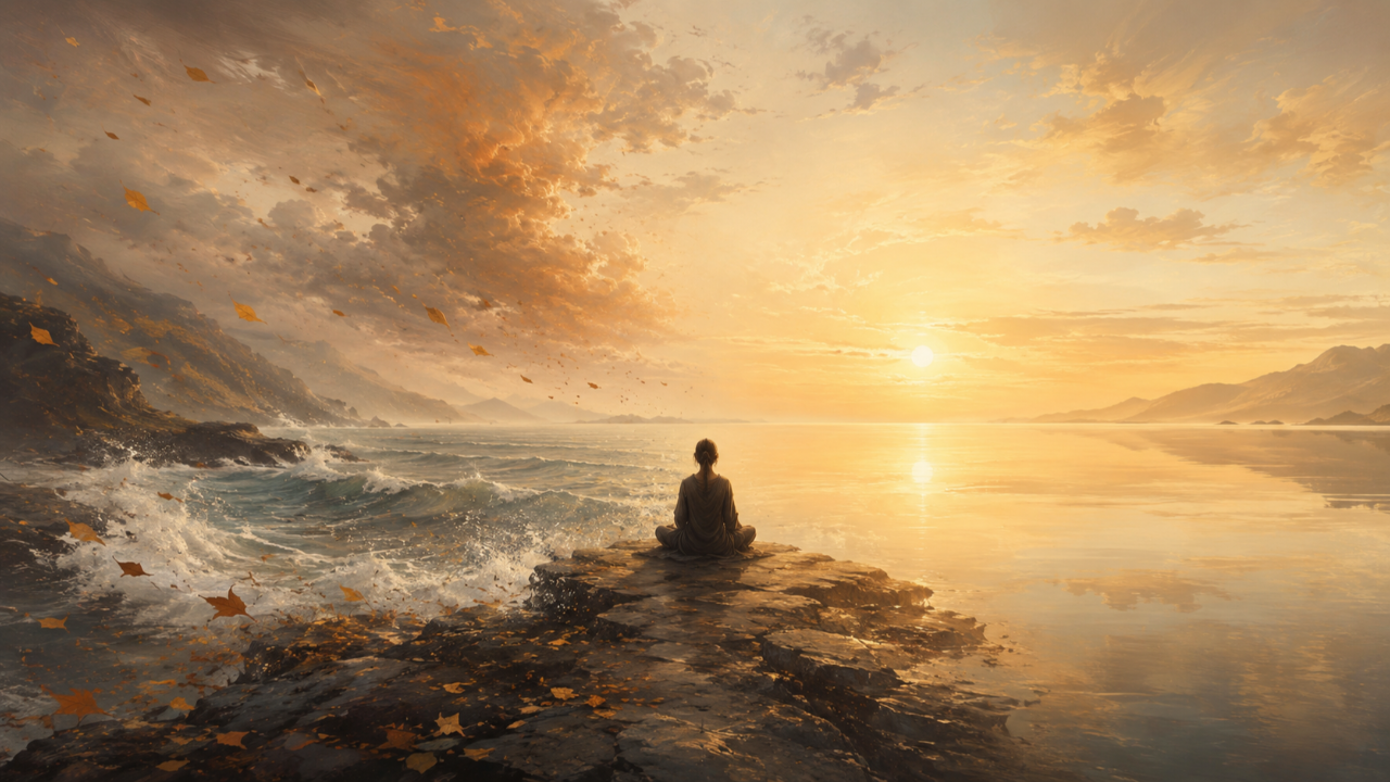 The changing outer world and the still world of awareness