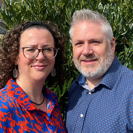 Steve Hockley and Clare Beauchamp