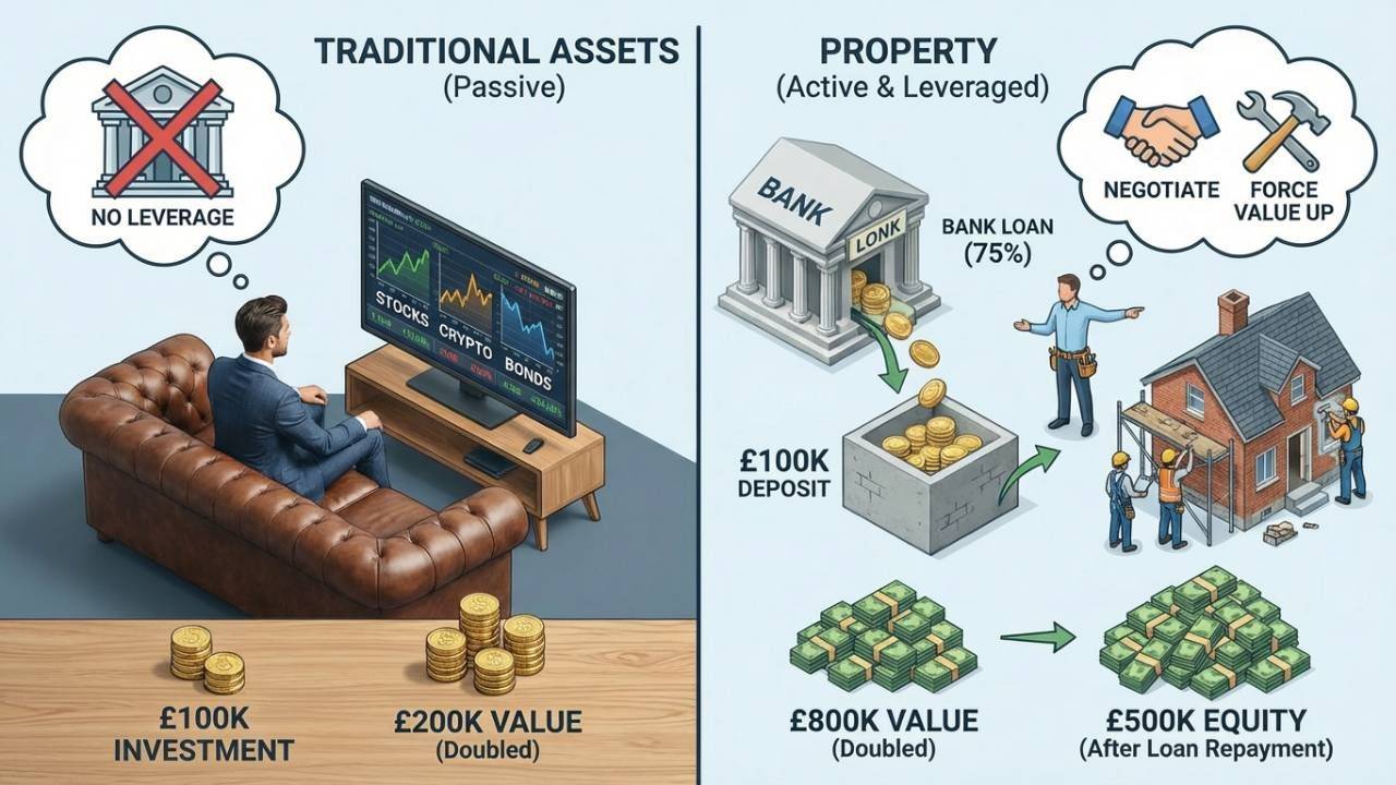 Why Property Beats Stocks, Crypto and Shares as an Investment in 2026