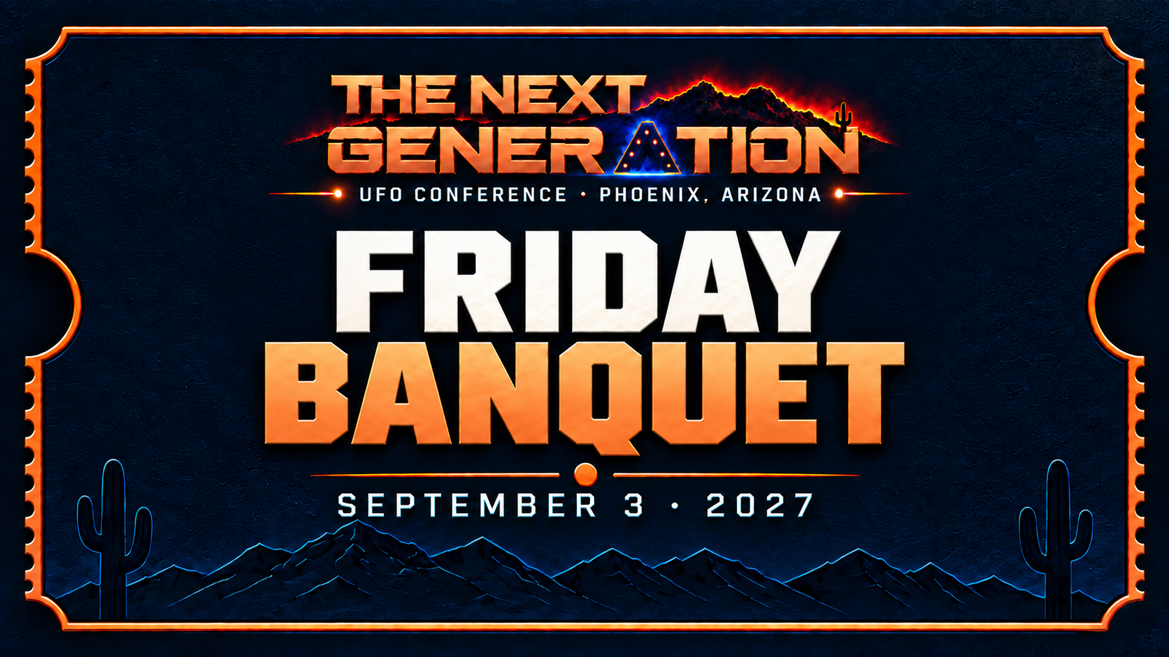 TNG 2027 Friday Banquet Ticket · September 3, Phoenix, Arizona