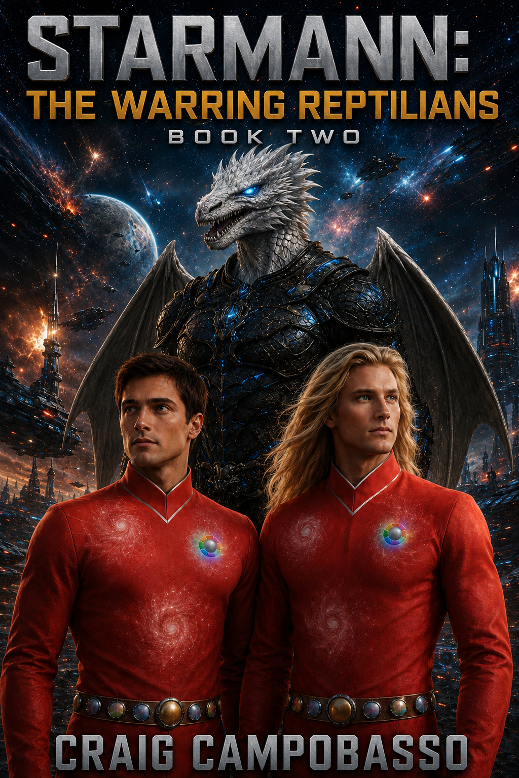 Starmann: The Warring Reptilians — book cover by Craig Campobasso
