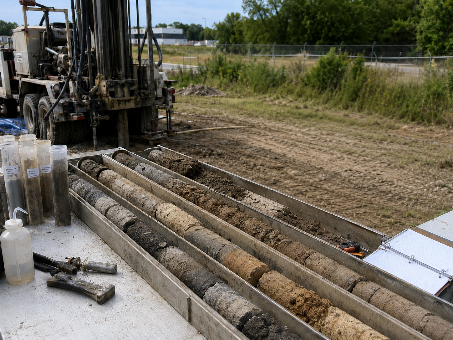 Environmental soil investigation and field sampling