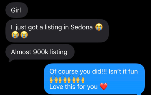 Client message: you are the real deal, so much has opened up for me