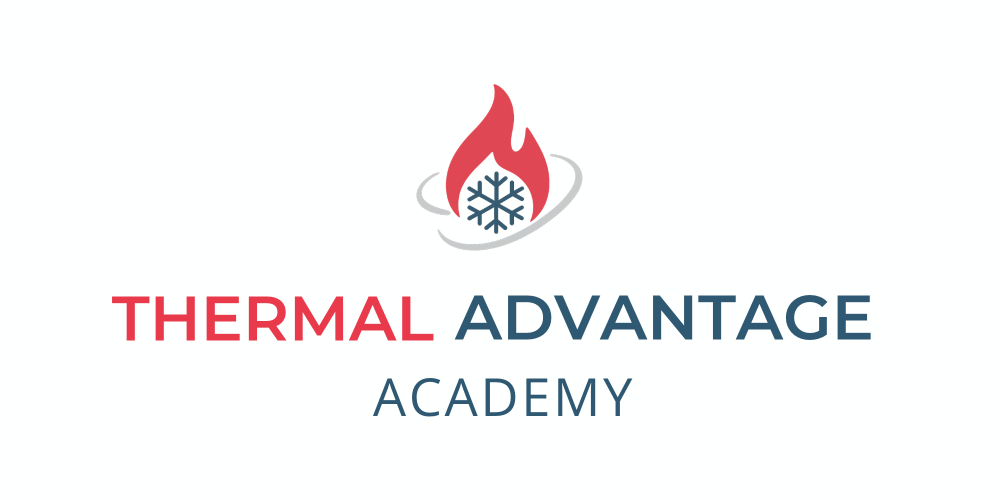 Thermal Advantage Academy navy amended header logo
