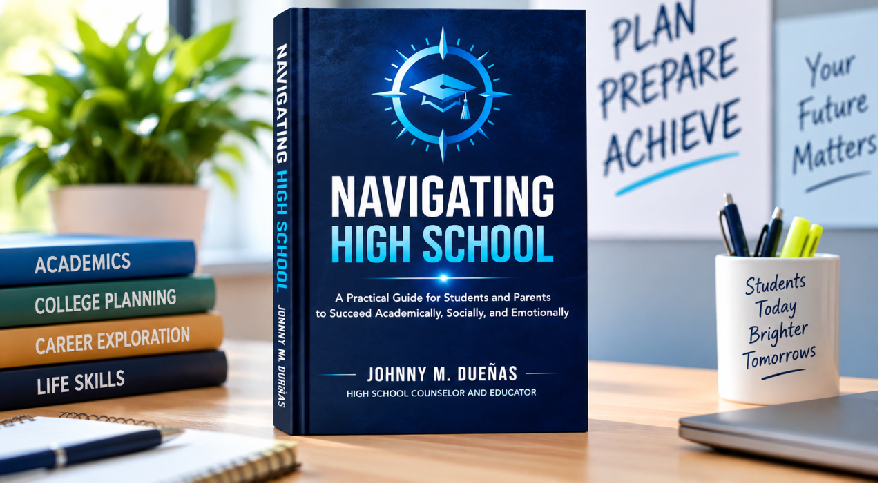 Navigating High School book by Johnny M. Dueñas