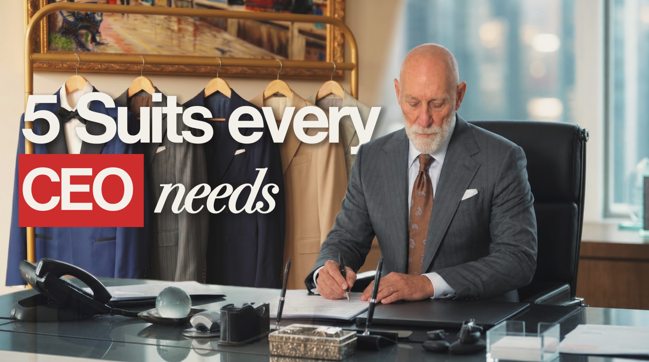 The CEO Masterclass: 5 Suits Every CEO Needs