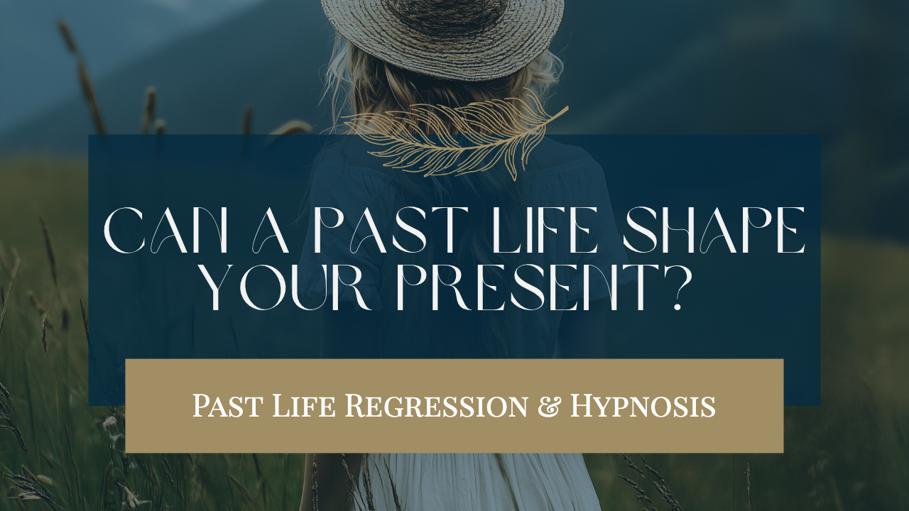 Woman resting peacefully during a past life regression hypnosis session