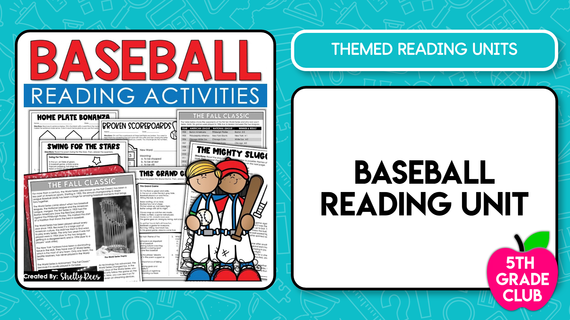 Reading & ELA lesson tile from the 5th Grade Club