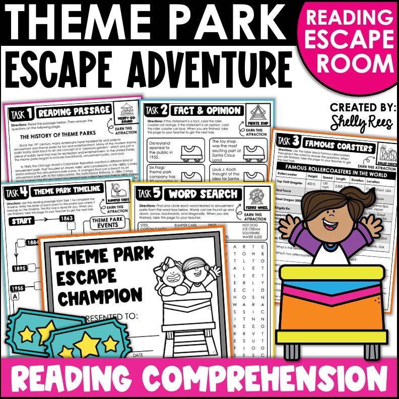 Math & Reading Escape Rooms - 4th and 5th grade resource cover