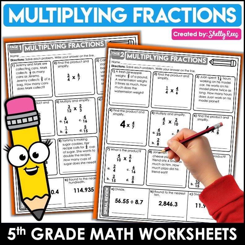 Math Practice Packets - 5th grade resource cover