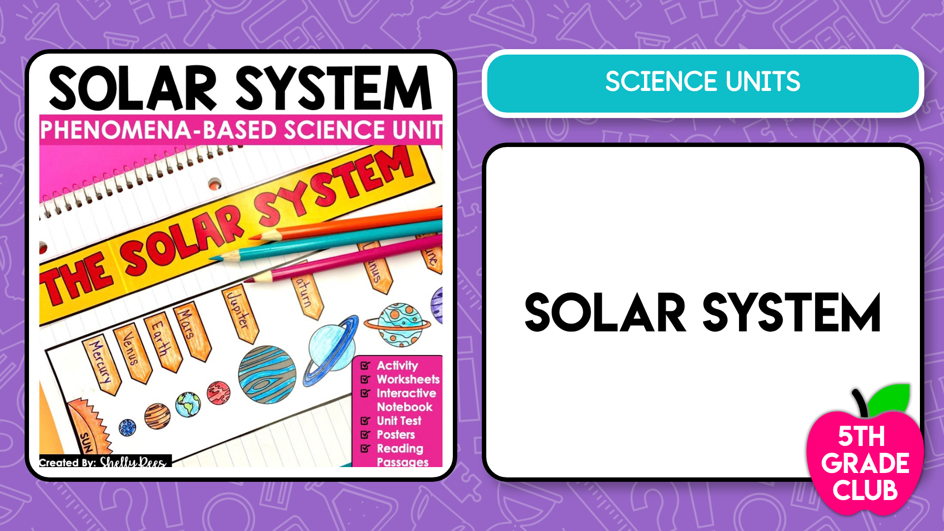 Science lesson tile from the 5th Grade Club