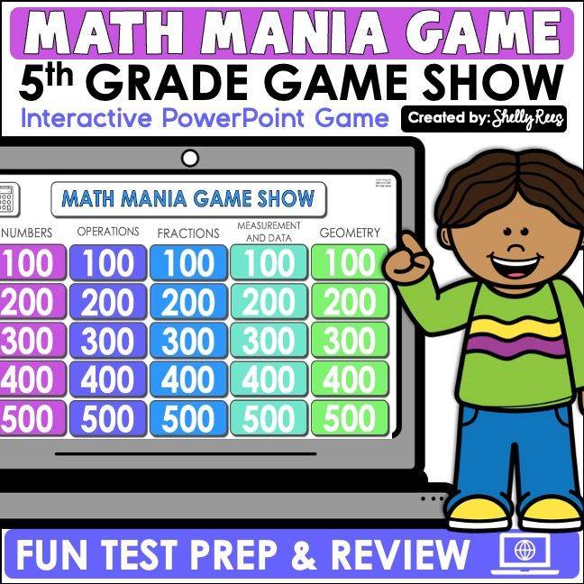5th Grade Digital Math Games - 4th and 5th grade resource cover