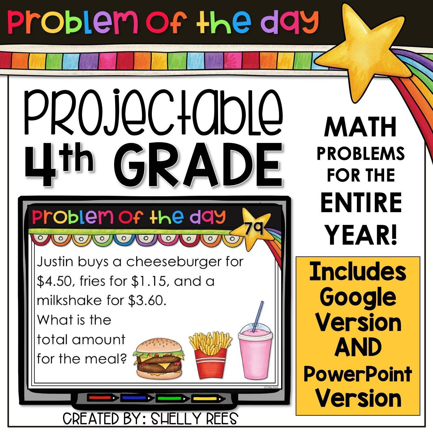 4th & 5th Grade Math Problem of the Day - 4th and 5th grade resource cover