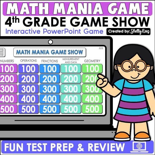 4th Grade Digital Math Games - 4th and 5th grade resource cover