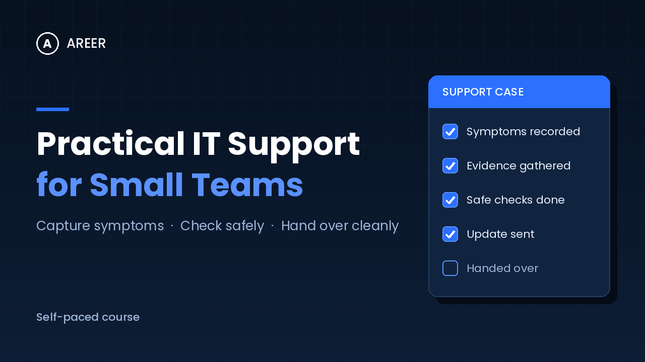 Practical IT Support for Small Teams course image