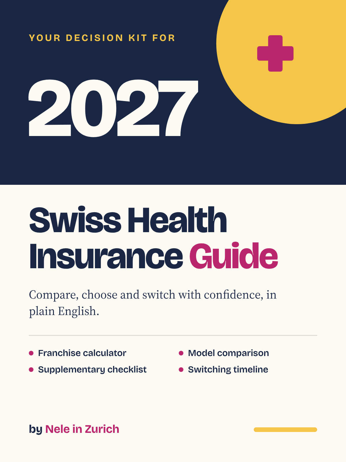 Swiss Health Insurance Guide 2027 cover