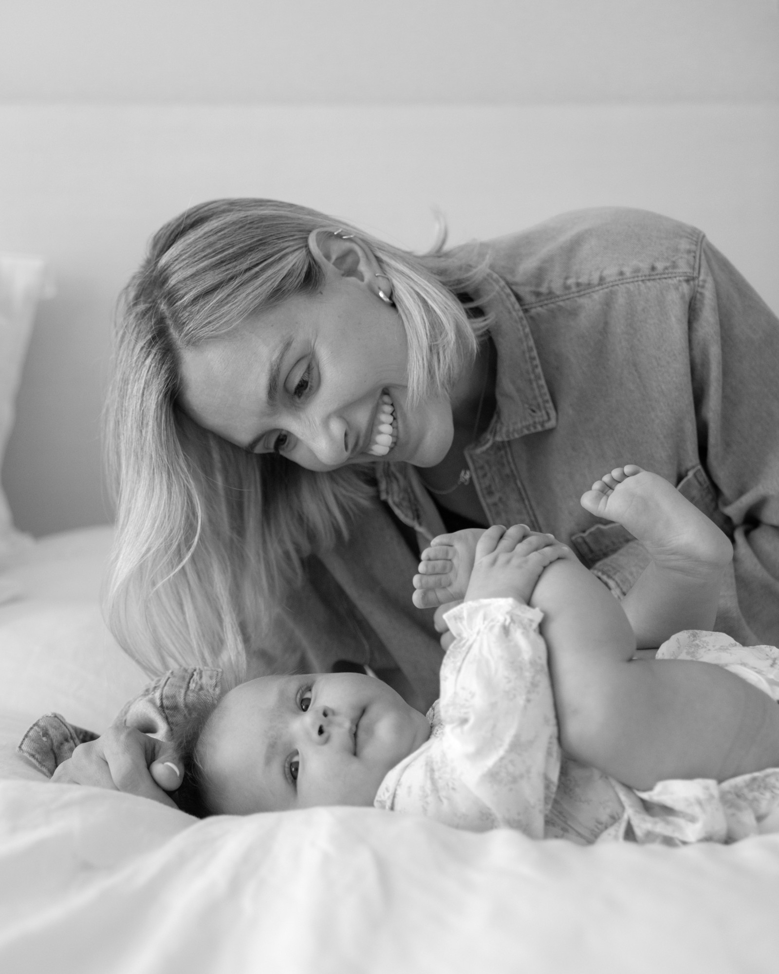 Carmela, founder of House of Mammas, with her baby