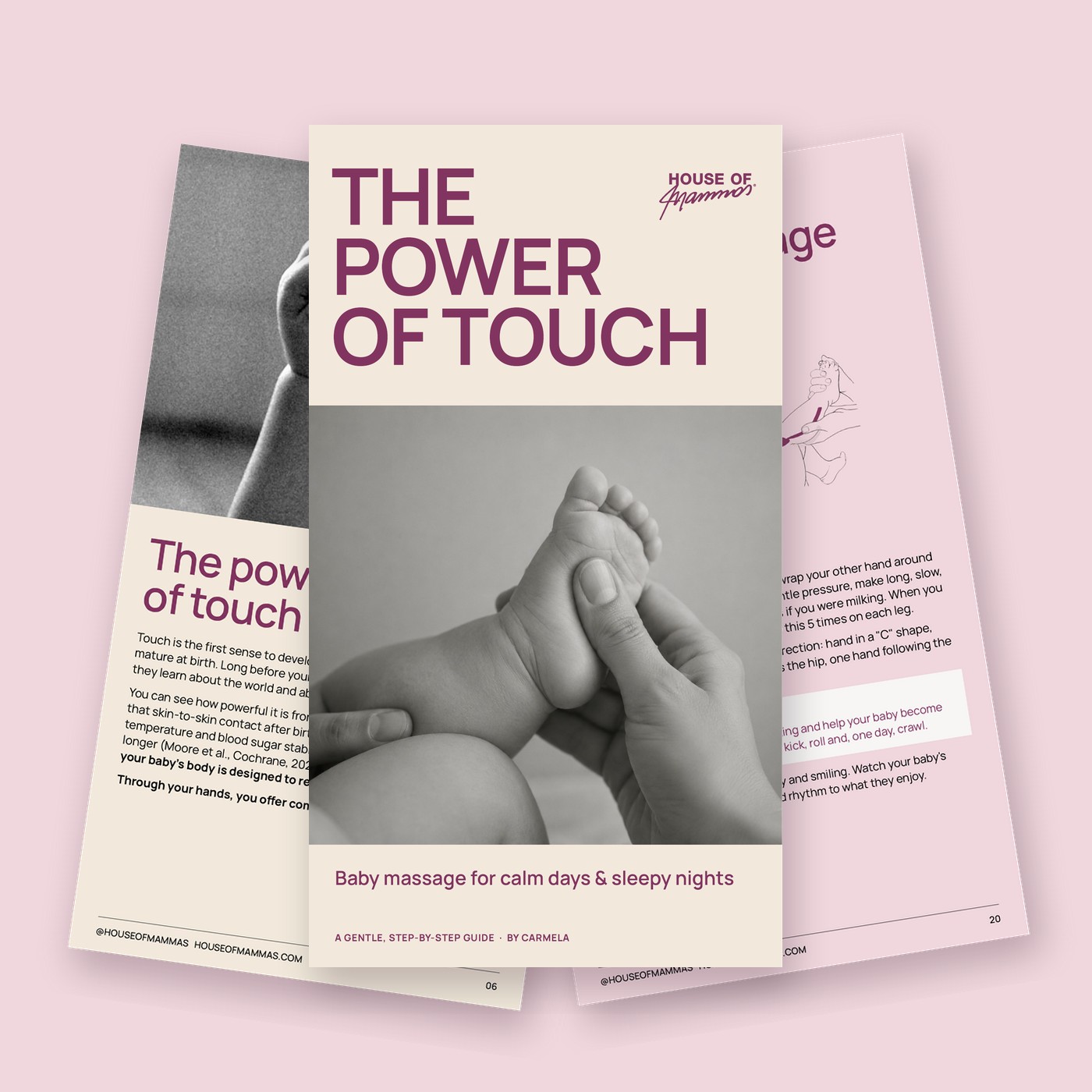The Power of Touch, baby massage guide by House of Mammas