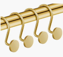 Shower curtain hooks