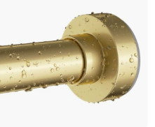 Gold shower curtain rod