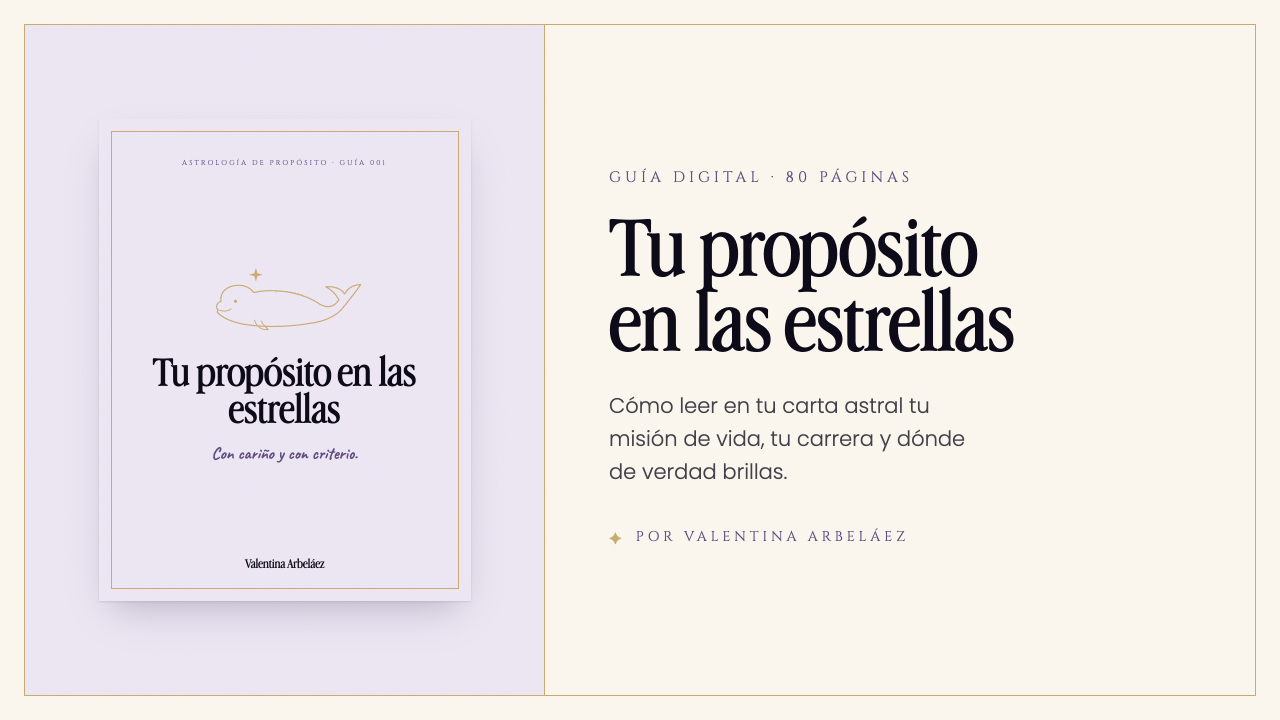 Portada de la guía Tu propósito en las estrellas