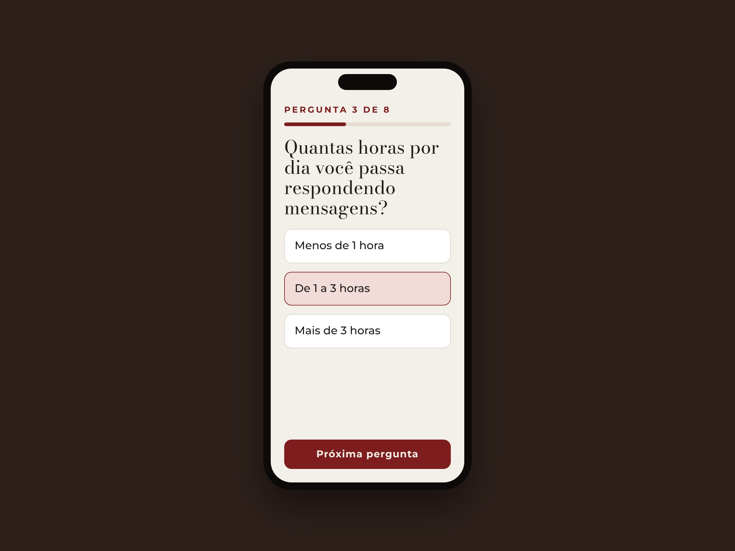 Quiz no celular