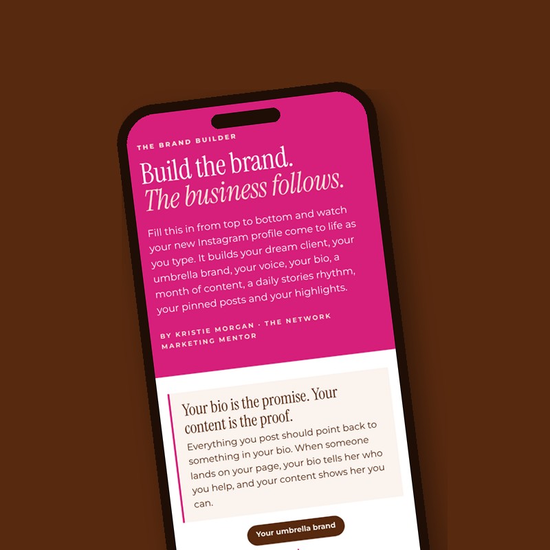 Brand Builder workbook