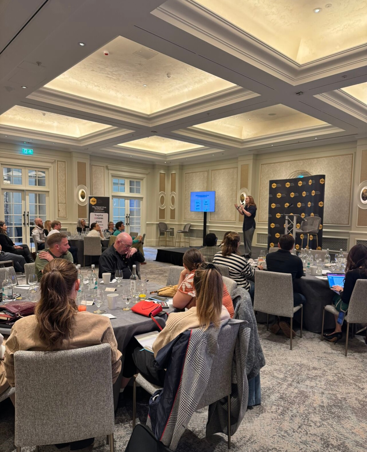 Molly running a workshop for a corporate team