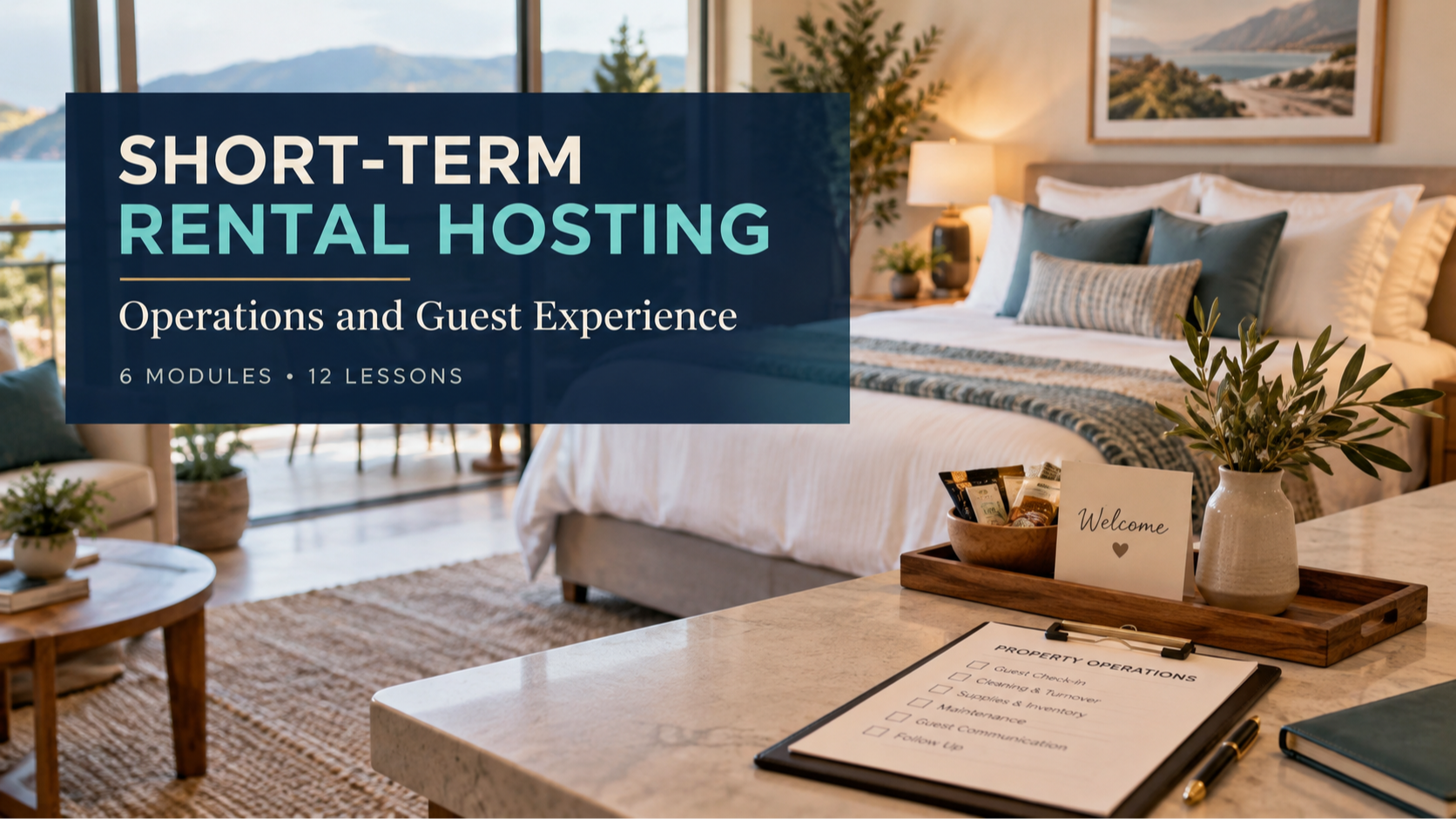 Short-Term Rental Hosting: Operations and Guest Experience course cover