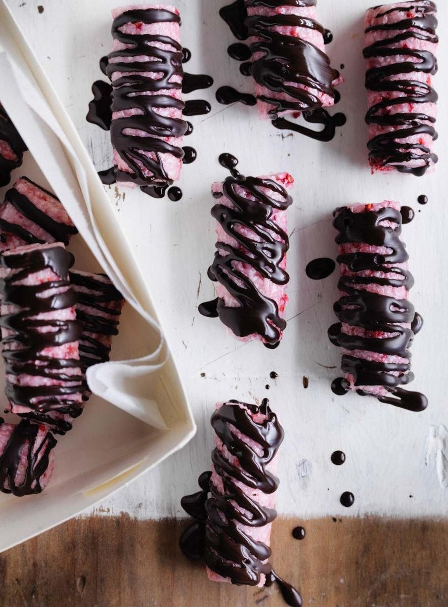 Raspberry bounty bars