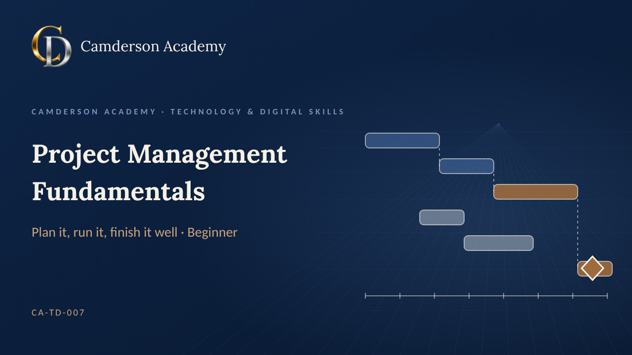 Project Management Fundamentals course thumbnail
