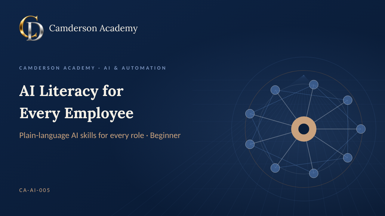 AI Literacy for Every Employee course cover
