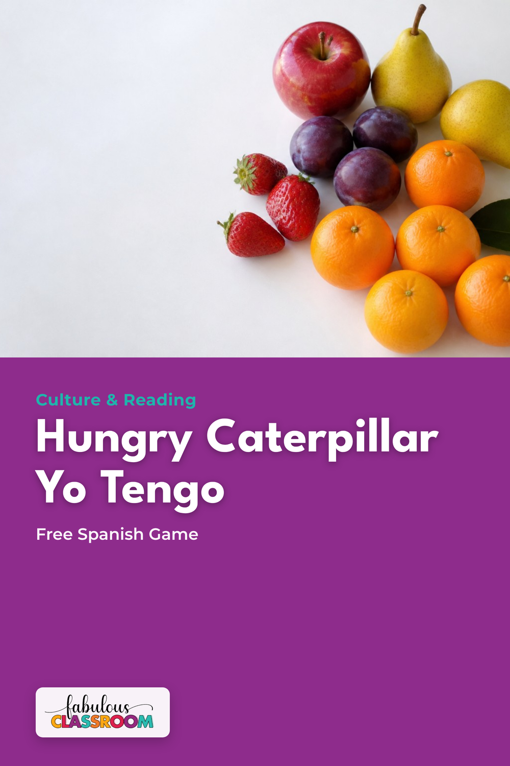 Very Hungry Caterpillar in Spanish: a free Yo Tengo game for K-2 and dual language