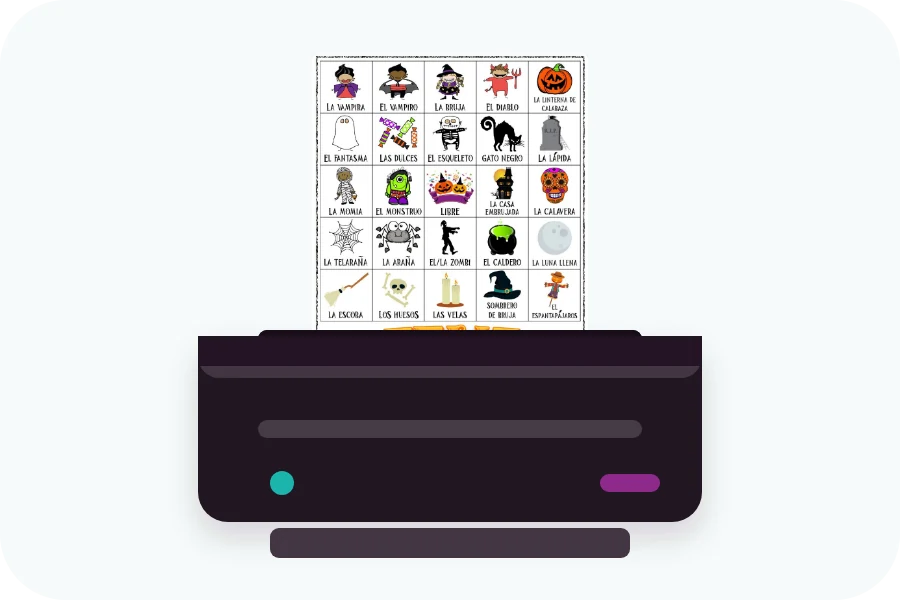 A printed page coming out of a printer