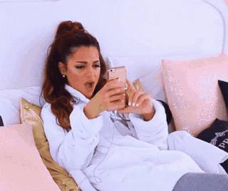Annoyed, throwing the phone away