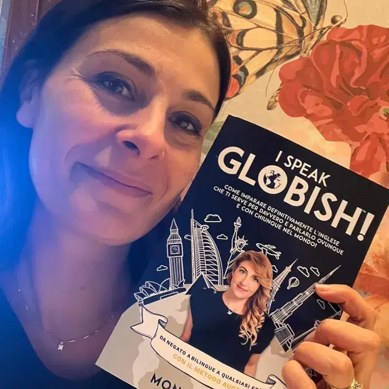 Annalisa con il libro I Speak Globish!