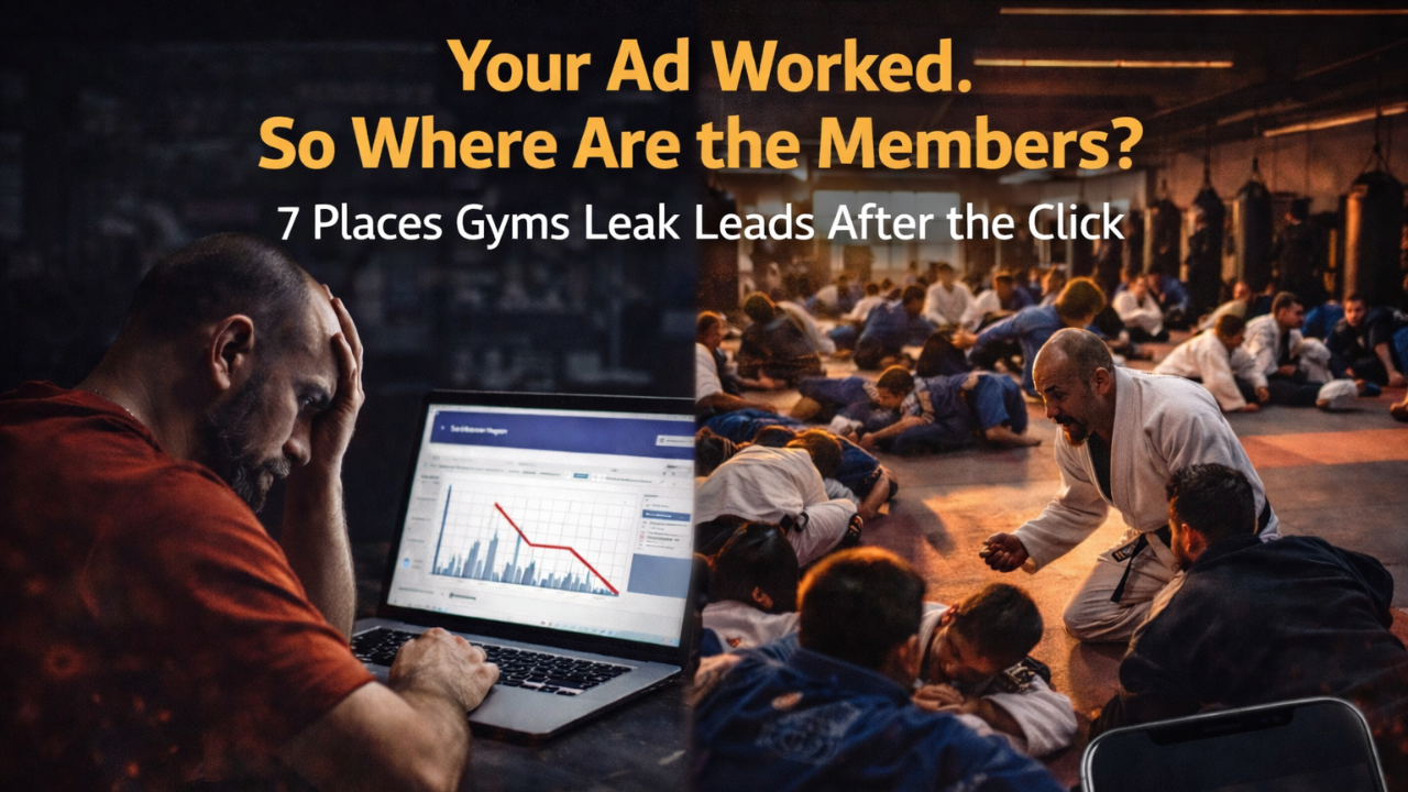 Martial arts gym owner losing leads after Facebook ads — BJJ MMA gym lead follow-up system and lead leakage problem solved