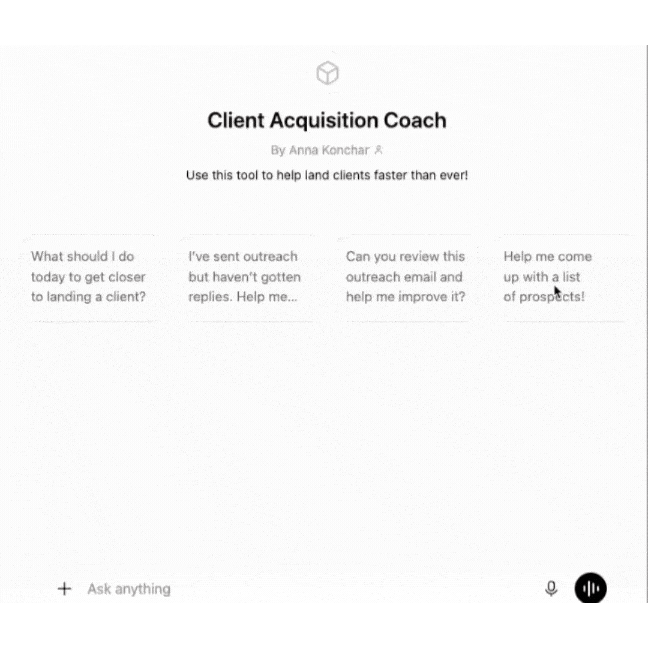 Client Acquisition Coach
