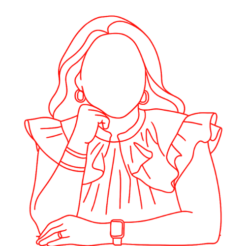 Outline portrait of a business professional in a thoughtful pose, used as a placeholder image for an executive profile.